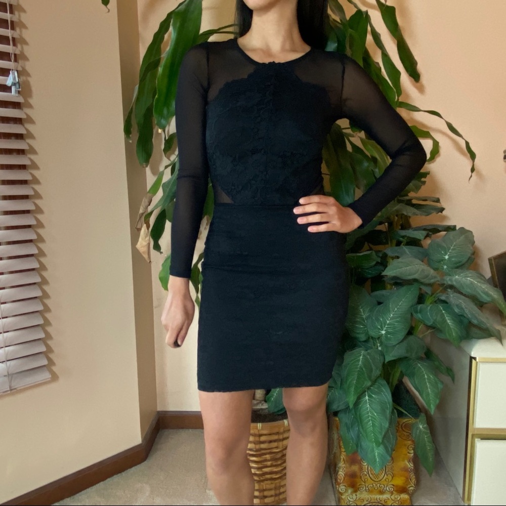 Miss Selfridge Lace Illusion Dress